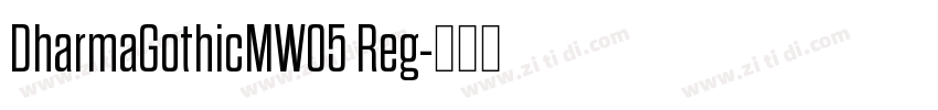 DharmaGothicMW05 Reg字体转换